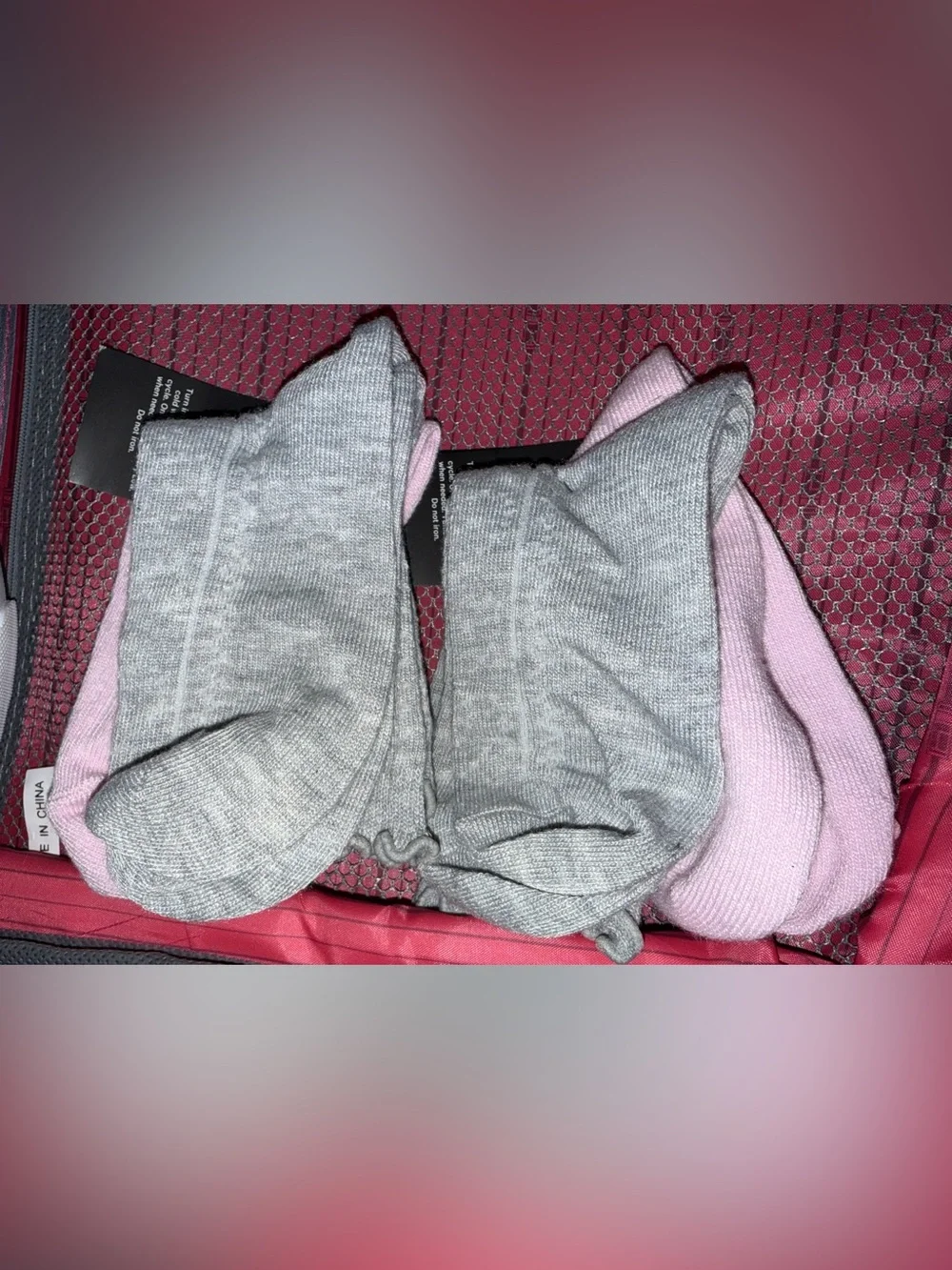 Art class Pink Ruffle Ankle Socks for